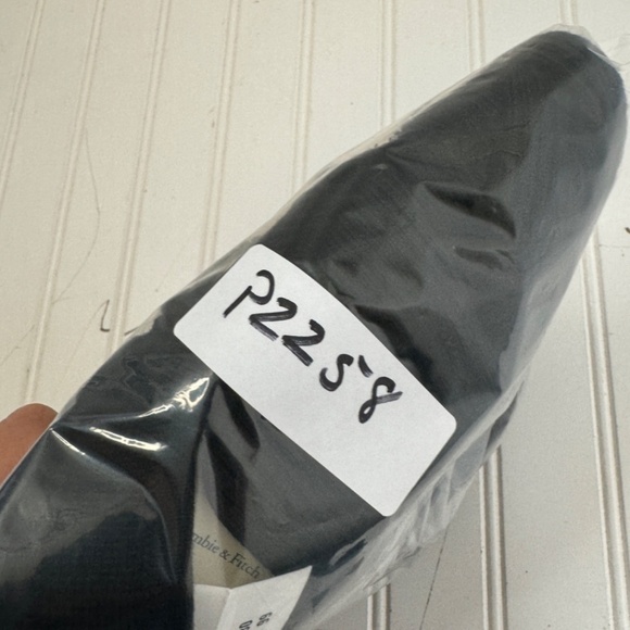 NWT Abercrombie & Fitch Small Long Sleeve Bodysuit Black - Picture 6 of 6